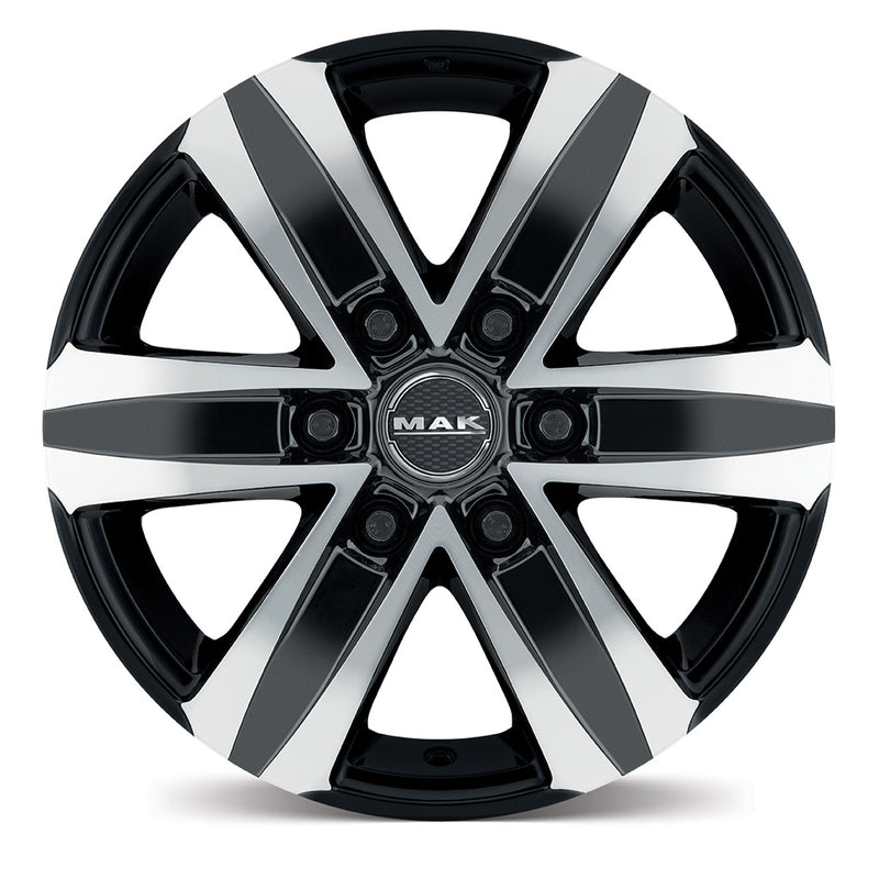 Load image into Gallery viewer, MAK Wheels STONE6 Gloss Black w/Machined Face
