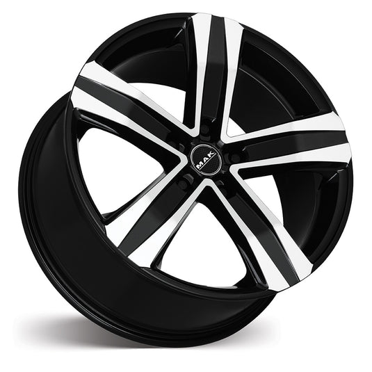MAK Wheels STONE5 Gloss Black w/Machined Face