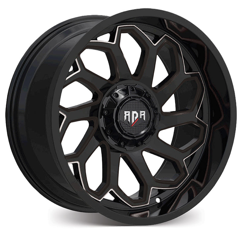 Red Dirt Road RD53 Gloss Black w/Milled Edge