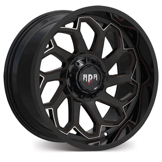 Red Dirt Road RD53 Gloss Black w/Milled Edge