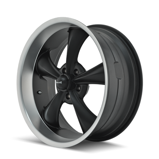 Ridler Wheels R695 Matt Black w/Machined Lip