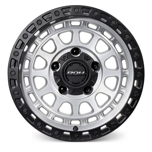 ROH Alloy Wheels ASSAULT Silver w/Machined Face & Black Lip Edge