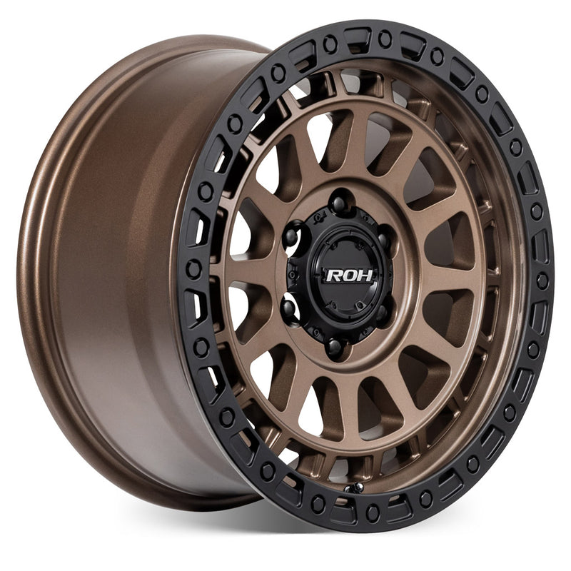 Load image into Gallery viewer, ROH Alloy Wheels ASSAULT Matt Bronze w/Matt Black Lip
