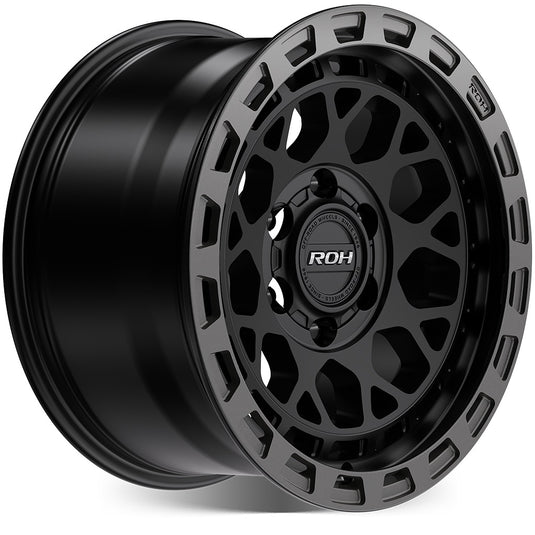 ROH Alloy Wheels ATLAS Matt Black w/Graphite Rim Edge