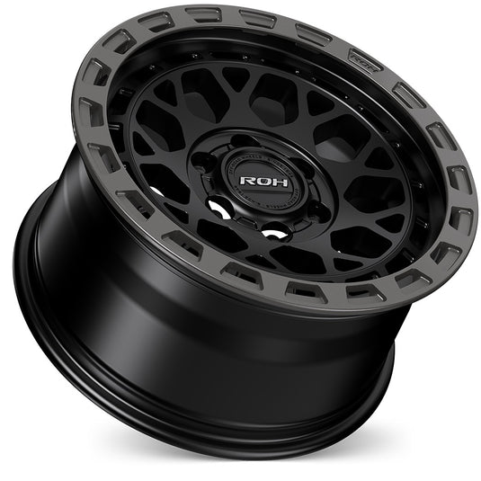 ROH Alloy Wheels ATLAS Matt Black w/Graphite Rim Edge
