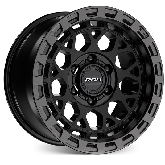 ROH Alloy Wheels ATLAS Matt Black w/Graphite Rim Edge