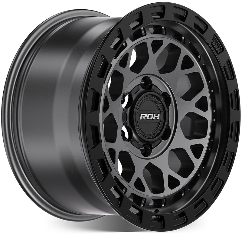 Load image into Gallery viewer, ROH Alloy Wheels ATLAS Matt Gunmetal w/Matt Black Rim Edge
