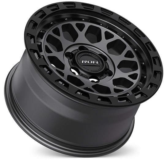 ROH Alloy Wheels ATLAS Matt Gunmetal w/Matt Black Rim Edge