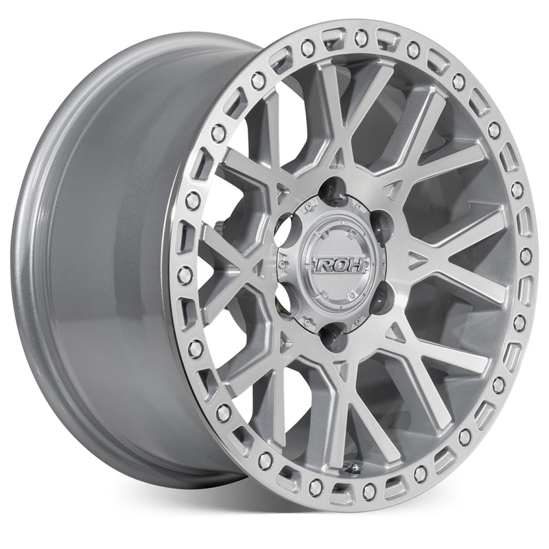 Load image into Gallery viewer, ROH Alloy Wheels CRAWLER Silver w/Machined Face
