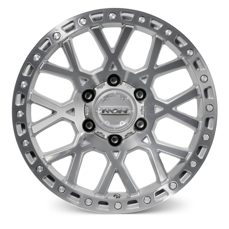 Load image into Gallery viewer, ROH Alloy Wheels CRAWLER Silver w/Machined Face
