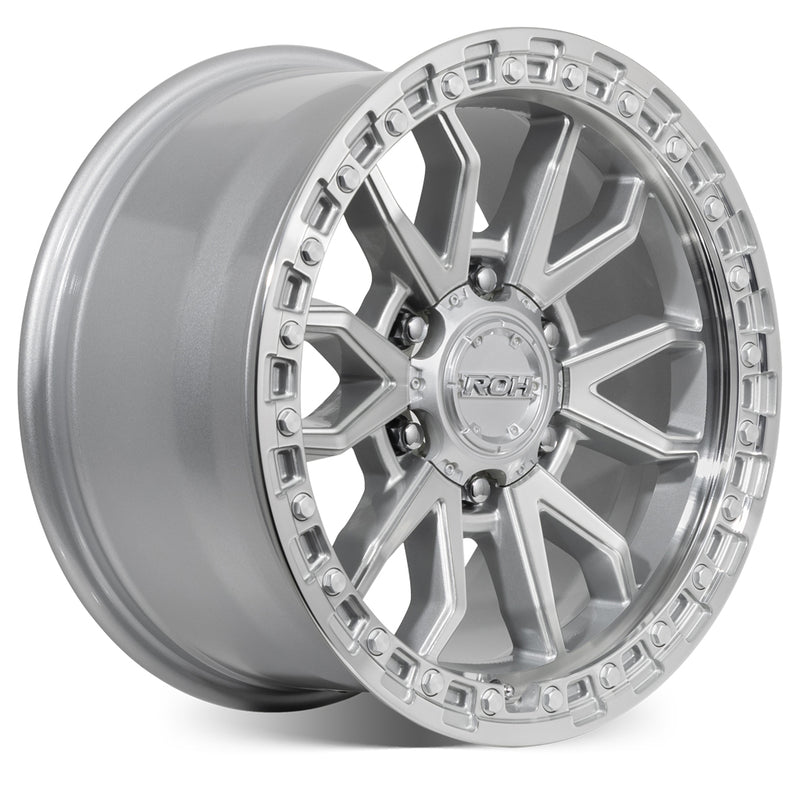 Load image into Gallery viewer, ROH Alloy Wheels RAID Silver w/Machined Face
