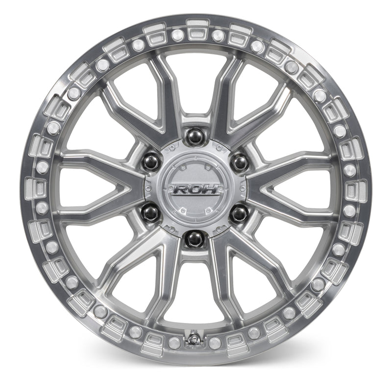 Load image into Gallery viewer, ROH Alloy Wheels RAID Silver w/Machined Face
