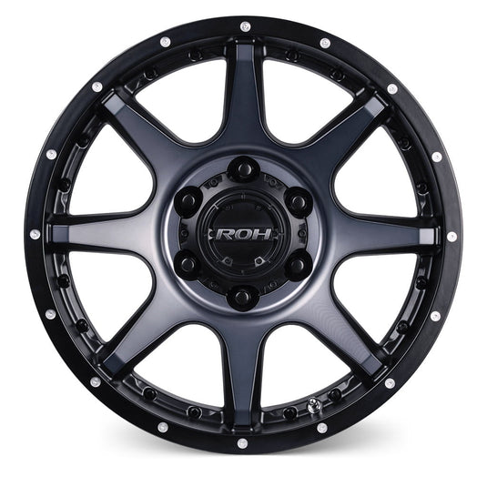 ROH Alloy Wheels TROPHY Matt Black w/Machined Face & Dark Tint