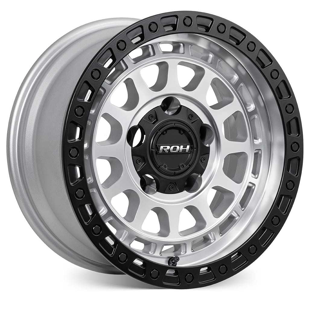 16 Inch Roh Rims ROH Alloy Wheels ASSAULT Silver w/Machined Face & Black Lip Edge – BG ...