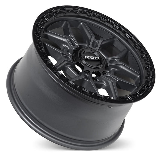 ROH Alloy Wheels AXE Matt Gunmetal w/Matt Black Rim Edge