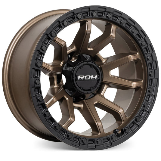 ROH Alloy Wheels RAID 5 Matt Bronze w/Matt Black Lip