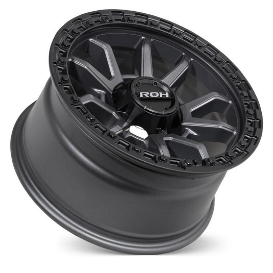 ROH Alloy Wheels RAID 5 Matt Gunmetal w/Matt Black Rim Edge
