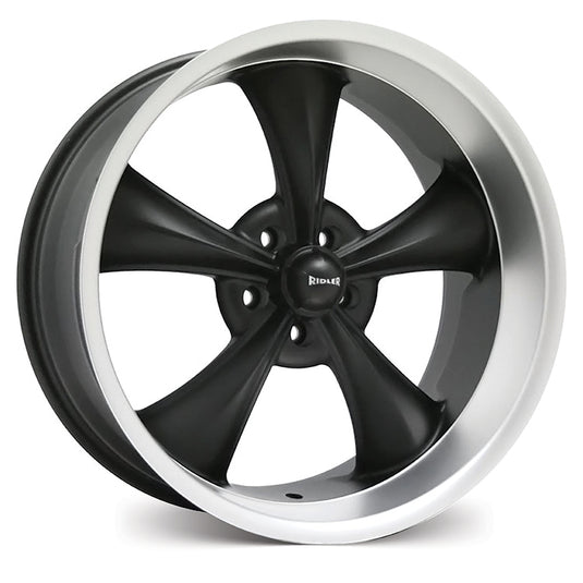 Ridler Wheels R695 Matt Black w/Machined Lip