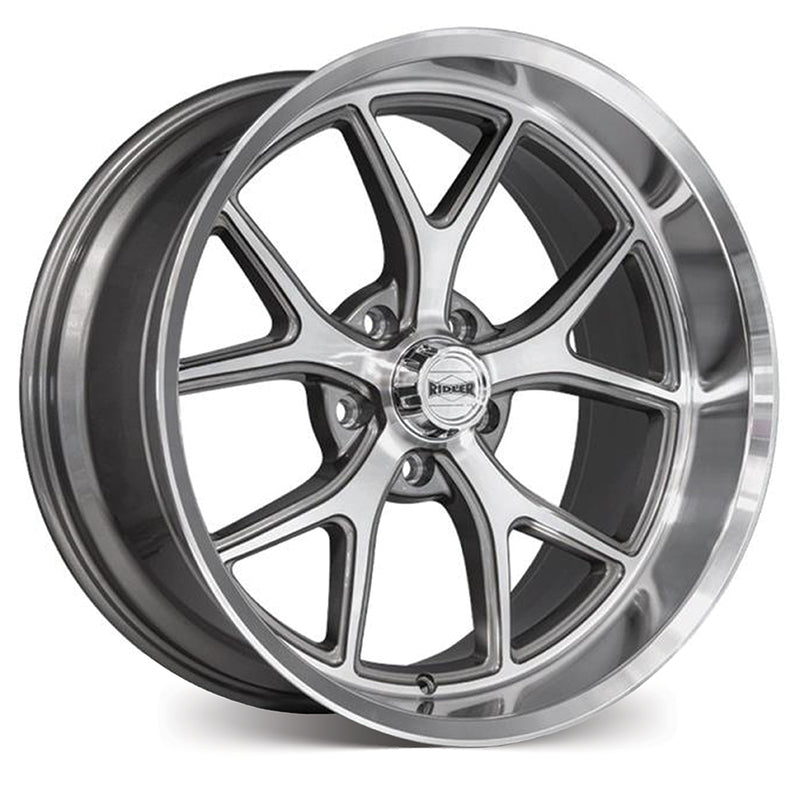 Load image into Gallery viewer, Ridler Wheels R661 Gloss Grey w/Diamond Cut Face and Lip
