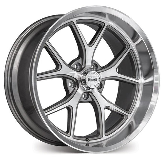 Ridler Wheels R661 Gloss Grey w/Diamond Cut Face and Lip