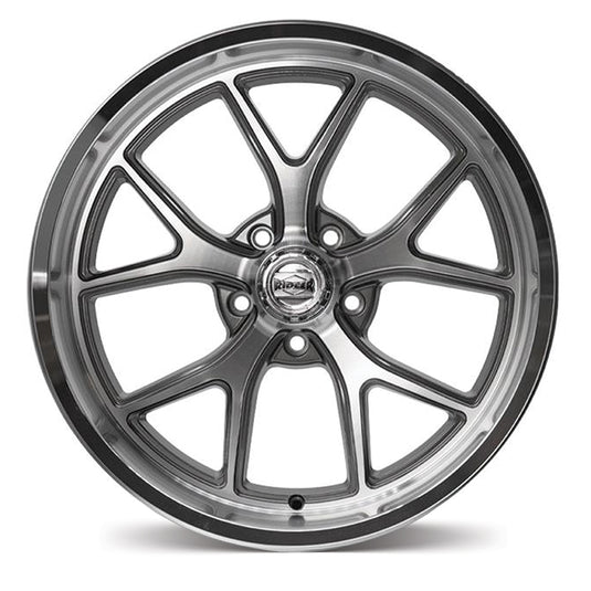 Ridler Wheels R661 Gloss Grey w/Diamond Cut Face and Lip