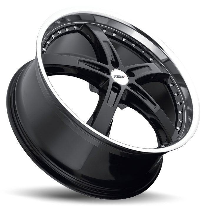 Load image into Gallery viewer, TSW JARAMA Gloss Black w/Machined Lip
