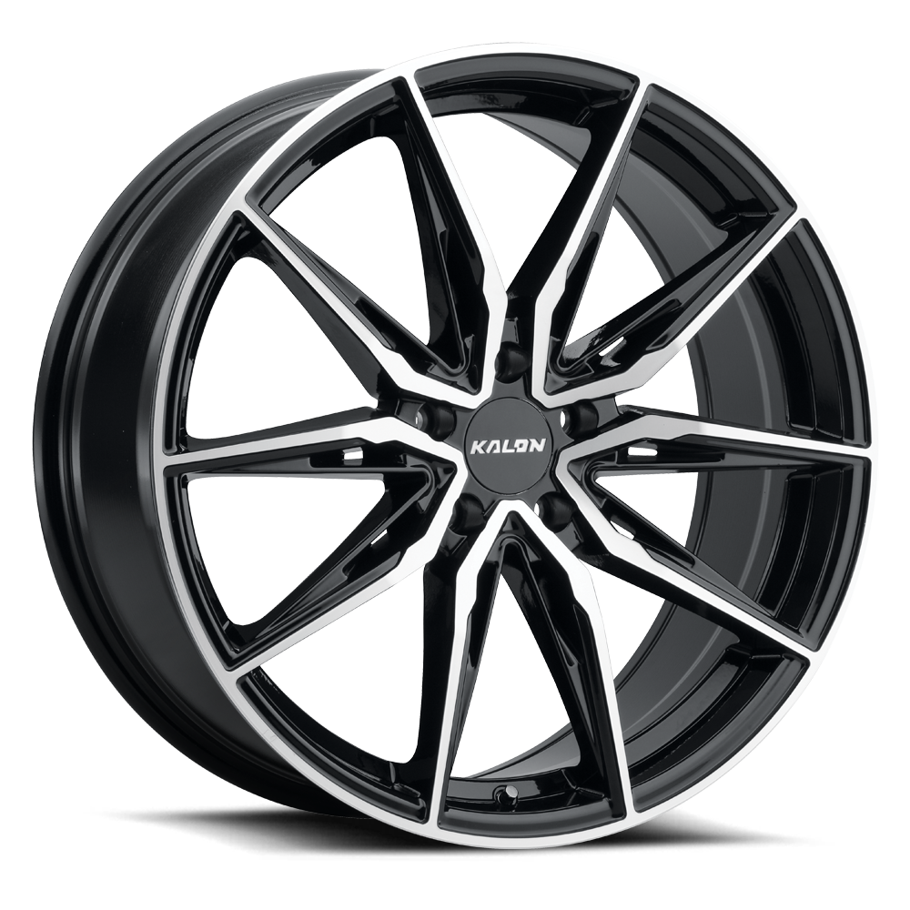 KALON WHEELS 102 — GLOSS BLACK/MACHINED FACE