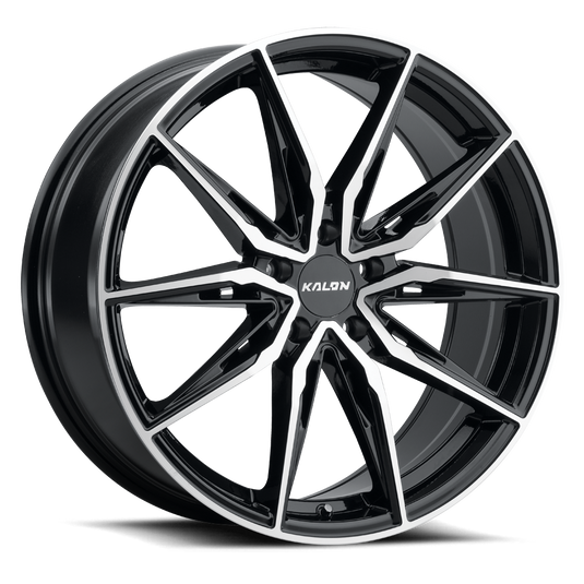 KALON WHEELS 102 — GLOSS BLACK/MACHINED FACE