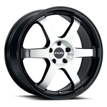 KALON WHEELS 106 — GLOSS BLACK/MACHINED FACE