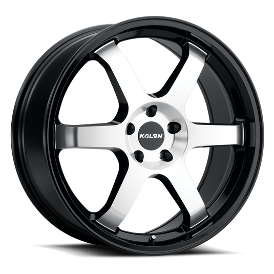 KALON WHEELS 106 — GLOSS BLACK/MACHINED FACE