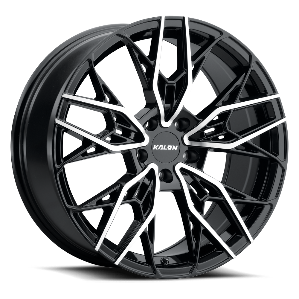 KALON WHEELS 107 — GLOSS BLACK/MACHINED FACE