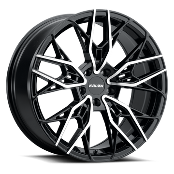 KALON WHEELS 107 — GLOSS BLACK/MACHINED FACE