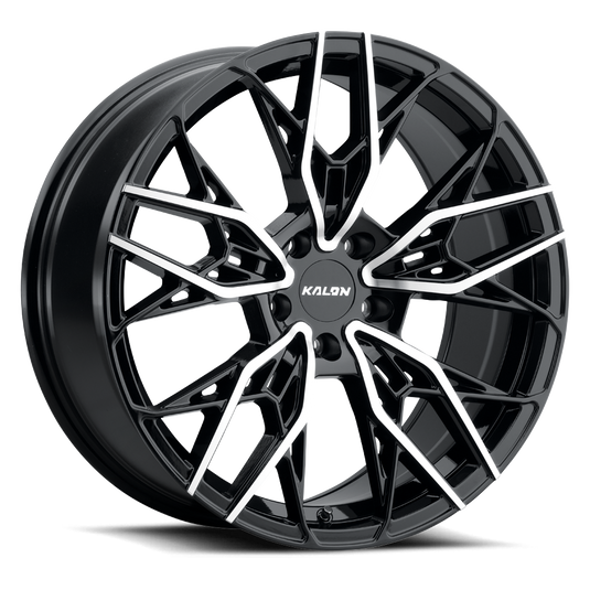 KALON WHEELS 107 — GLOSS BLACK/MACHINED FACE