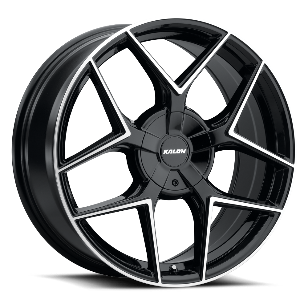 KALON WHEELS 201 — GLOSS BLACK/MACHINED FACE