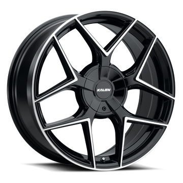 KALON WHEELS 201 — GLOSS BLACK/MACHINED FACE