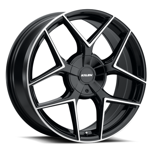 KALON WHEELS 201 — GLOSS BLACK/MACHINED FACE