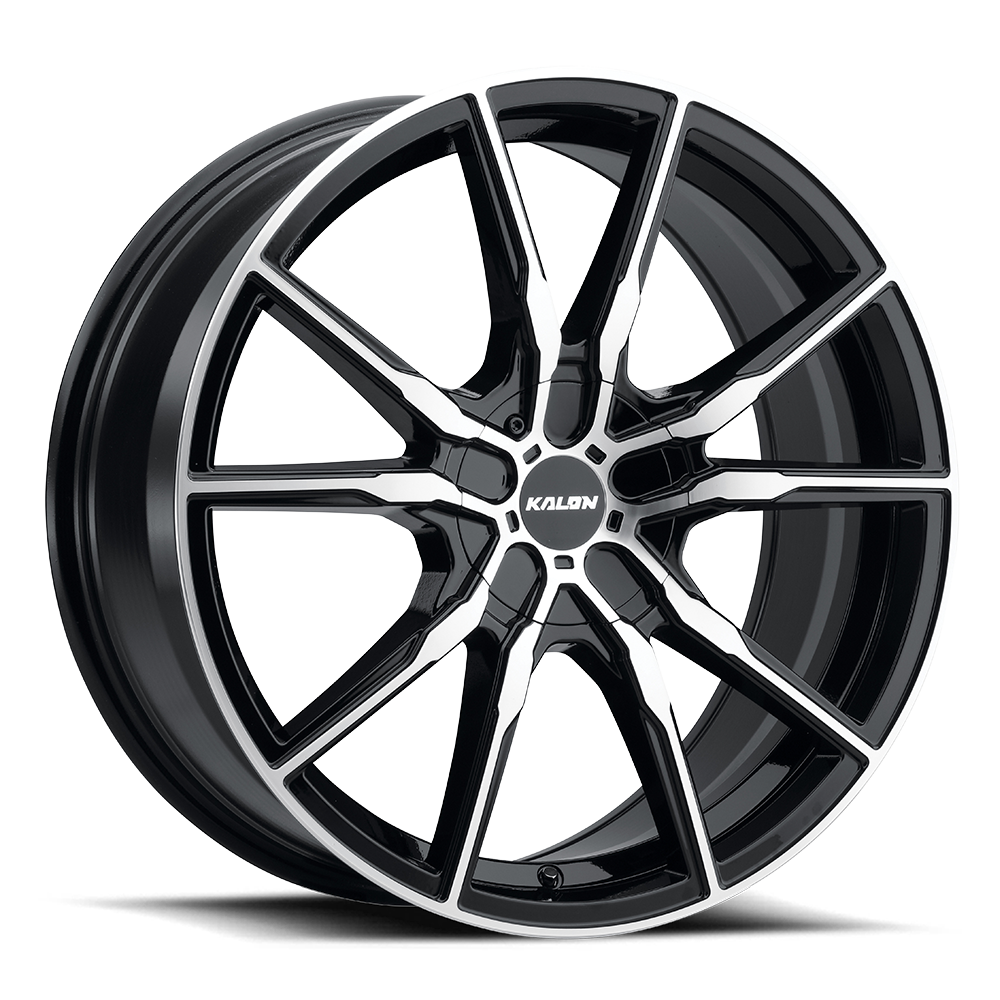 KALON WHEELS 202 — GLOSS BLACK/MACHINED FACE