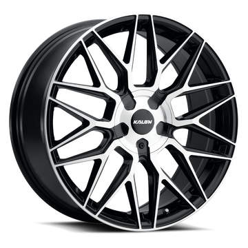 KALON WHEELS 203 — GLOSS BLACK/MACHINED FACE