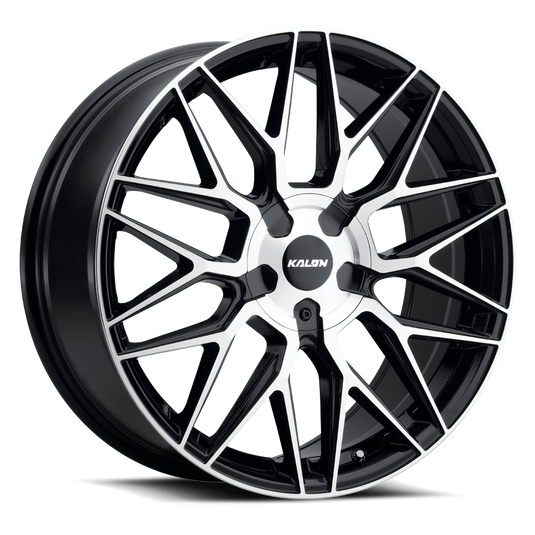 KALON WHEELS 203 — GLOSS BLACK/MACHINED FACE