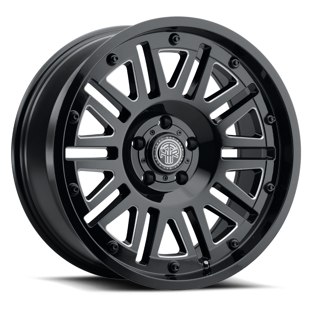 THRET OFF-ROAD 701 STORM — GLOSS BLACK/MILLED