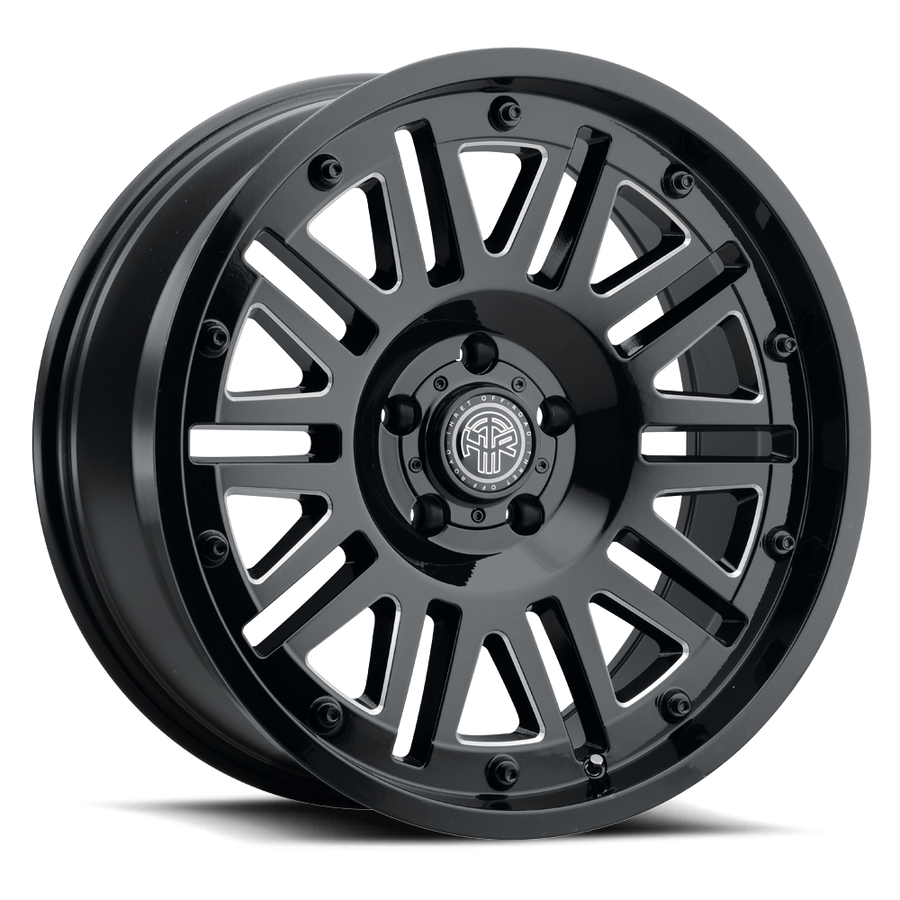 THRET OFF-ROAD 701 STORM — GLOSS BLACK/MILLED