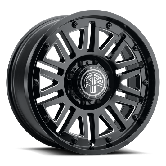 THRET OFF-ROAD 701 STORM — GLOSS BLACK/MILLED