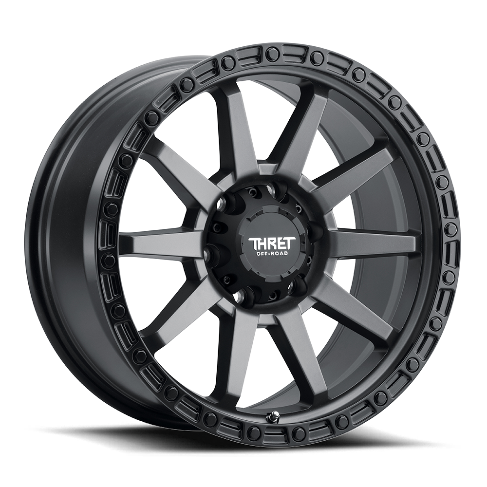 THRET OFF-ROAD 706 FREEZE — SATIN GREY/MATTE BLACK LIP