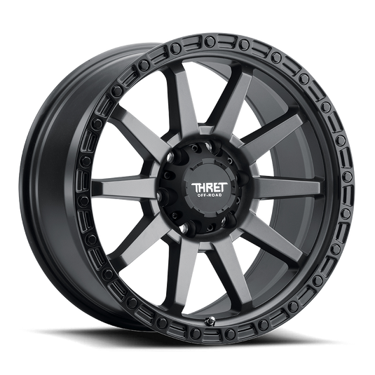 THRET OFF-ROAD 706 — SATIN GREY/MATTE BLACK LIP