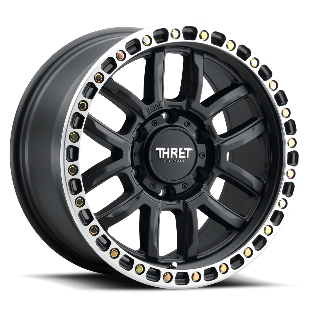 THRET OFF-ROAD 707 BLAZE — MATTE BLACK/MACHINED RING