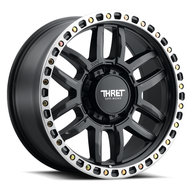 Load image into Gallery viewer, THRET OFF-ROAD 707 — MATTE BLACK/MACHINE RING

