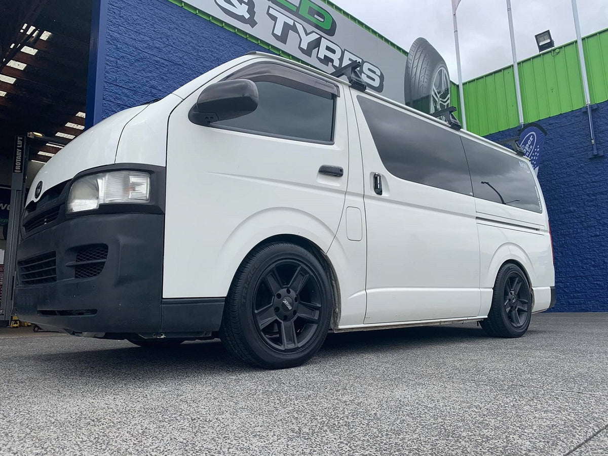Toyota Hiace on BGW Trader with Tri Ace Tyres