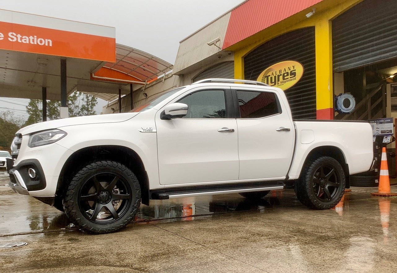 Mercedes X Class on BGW Cartel w AMP A.T Tyres
