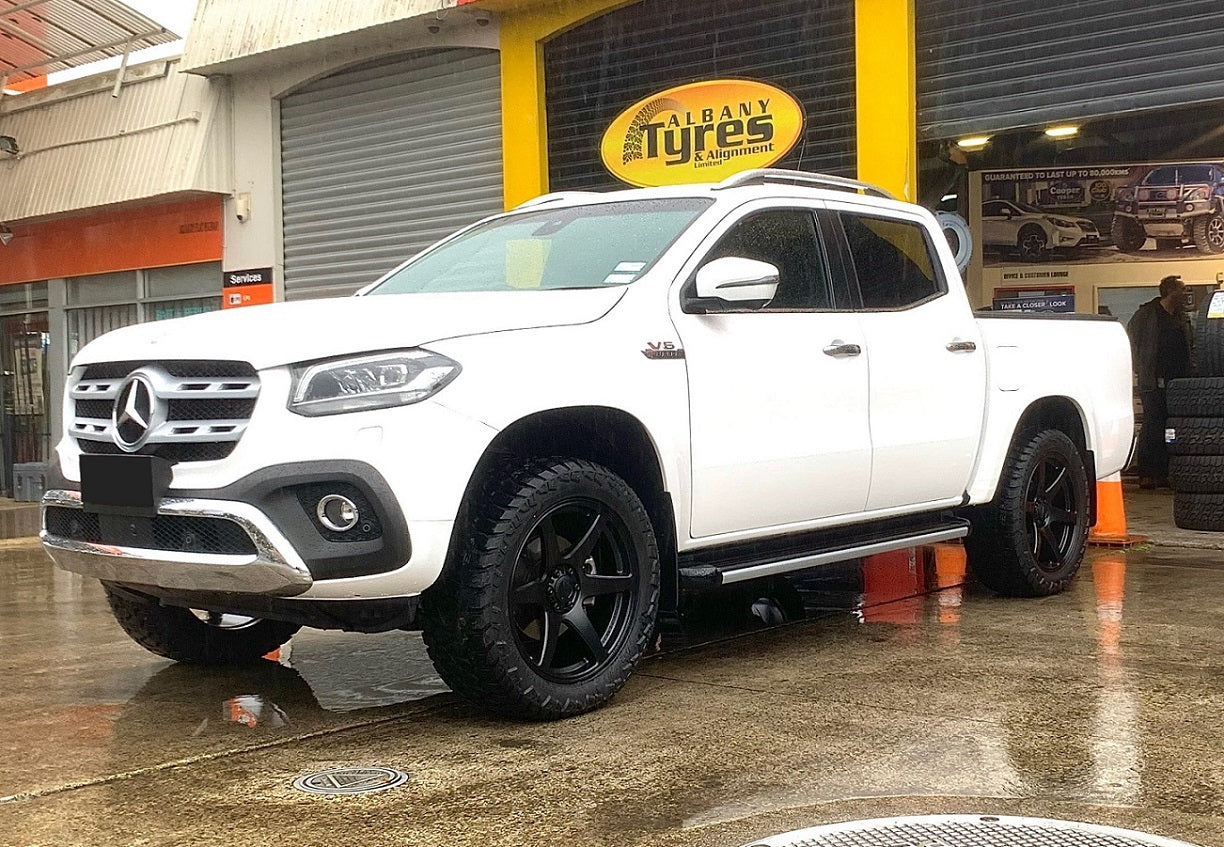 Mercedes X Class on BGW Cartel w AMP A.T Tyres