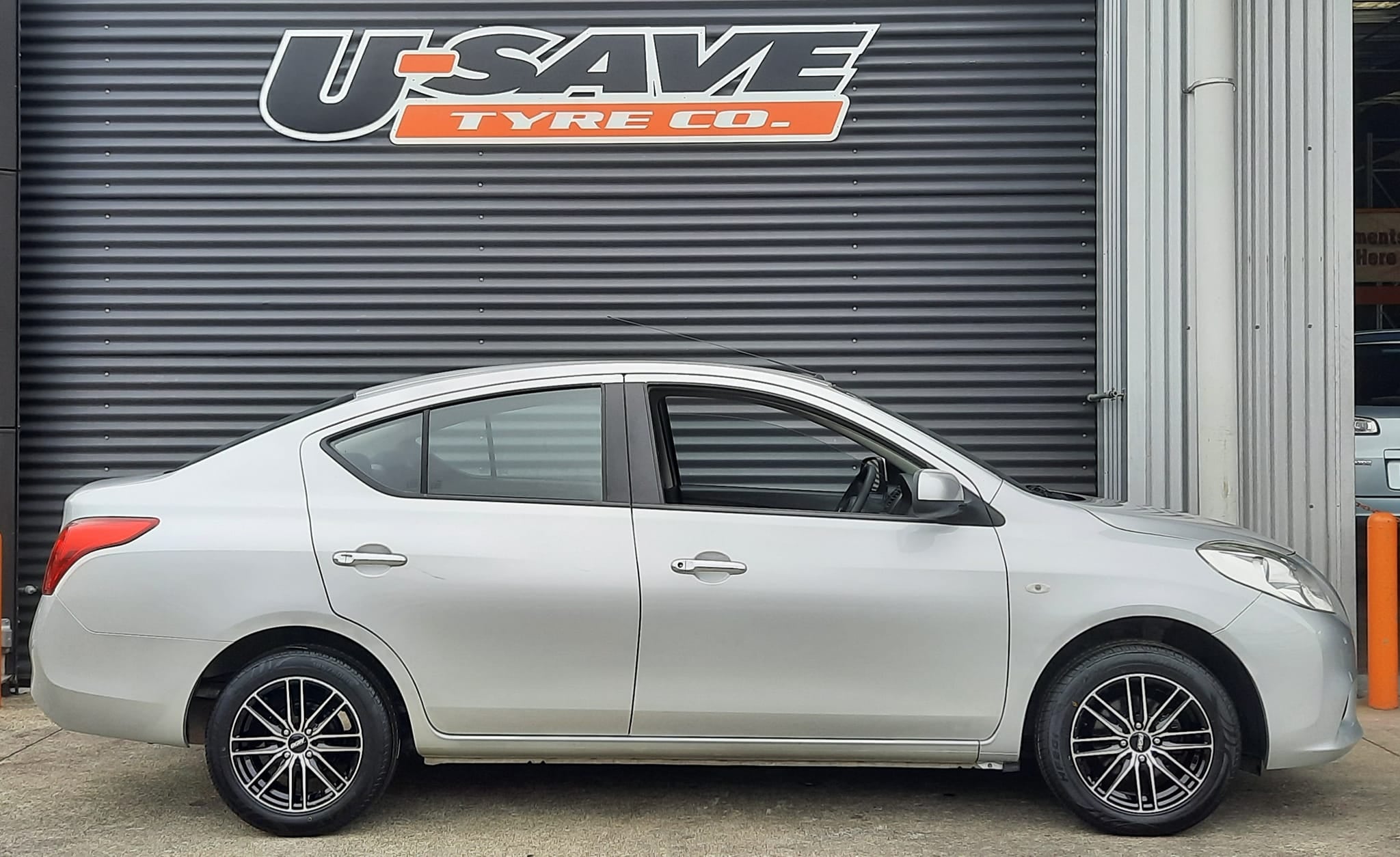 Nissan Latio (2014) on 15" BGW Maze